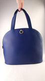 Celine Blue Leather Rounded Shoulder Bag - G0578