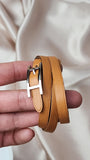 Hermes Brown Leather Wrap Bracelet - 1723