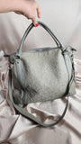 Louis Vuitton Grey Leather Embroidered Antia Top Handle Tote - 2155