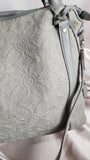Louis Vuitton Grey Leather Embroidered Antia Top Handle Tote - 2155