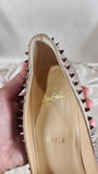 Christian Louboutin Glitter and Stud 4" Heels, Size 37.5 - 0234