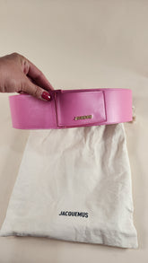 Jacquemus Pink and Gold Leather Belt - 1459