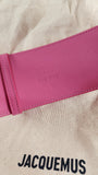 Jacquemus Pink and Gold Leather Belt - 1459