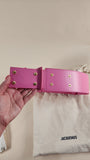 Jacquemus Pink and Gold Leather Belt - 1459
