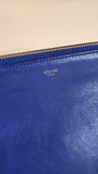 Celine Blue Leather Shoulder Bag - G0708