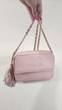 Chanel Matelasse Pink Lambskin Chain Shoulder Bag - 2292