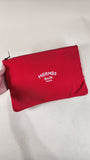 Hermes Red Neovan GM Nylon Clutch Bag - 2745