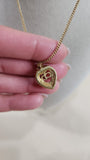 Christian Dior Gold Tone Necklace w/ Beveled Shield Pendant - 2635