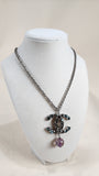 Chanel Crystal Silver Color Necklace - 2800