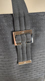 Christian Dior Long Black Canvas Tote Bag - 1699