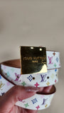 Louis Vuitton Multicolor Monogram Belt - 2824