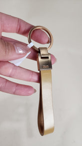 Prada Beige Leather Key Ring - 2818