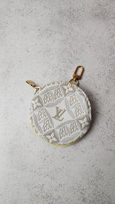 Louis Vuitton Monogram Cream Canvas Coin Case - 2861