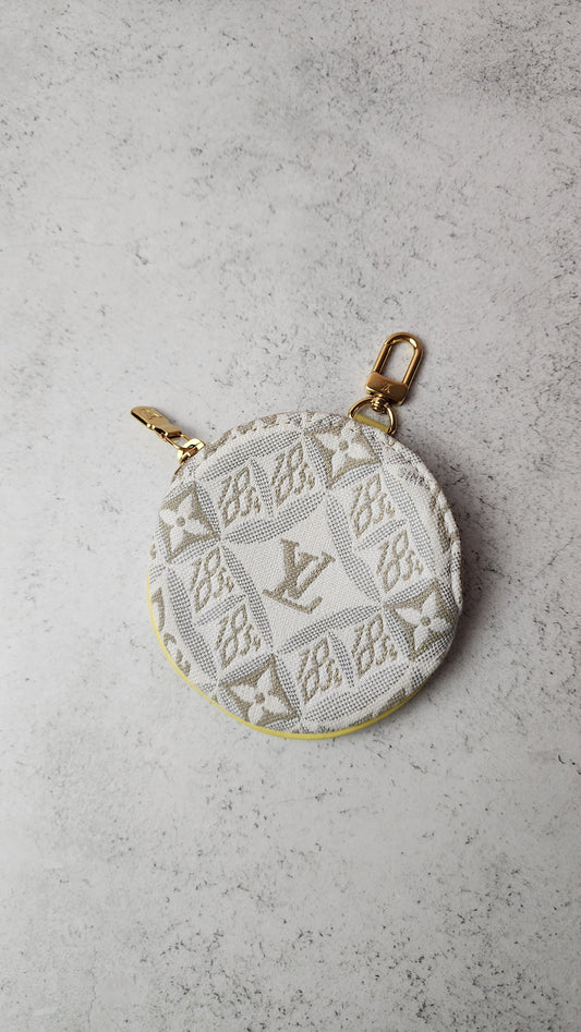 Louis Vuitton Monogram Cream Canvas Coin Case - 2861