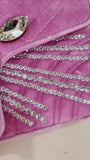 Gucci Marmont Pink Velor w/ Gold Tone Chain Shoulder Bag - 2880