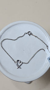 Tiffany & Co. Sterling Silver Loving Heart Bracelet - 2860