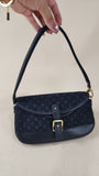 Louis Vuitton Mini Lin Navy Canvas Shoulder Bag - 1888