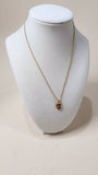Dior Gold Toned Necklace with Oval CD Pendant - 2566