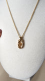 Dior Gold Toned Necklace with Oval CD Pendant - 2566