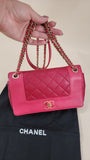 Chanel Pink Leather Chain Shoulder Bag - 2889