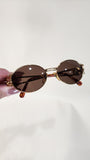 Fendi Gold Toned Metal Sunglasses - 2960