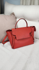 Celine Red Leather Belt Bag Handbag - 2951