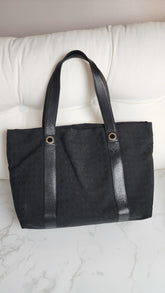 Bvlgari Black Canvas Shoulder Bag - 1892