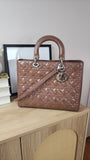 Christian Dior Brown Lady Dior 2way Bag - 2962