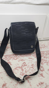 Mont Blanc Black Canvas Crossbody Bag - 1793