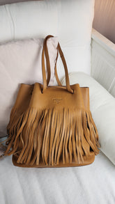 Prada Brown Leather Tote Bag - 2869