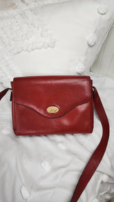 Celine Red Leather Shoulder Bag - G0021