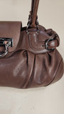 Salvatore Ferragamo Brown Leather Shoulder Bag - G0644