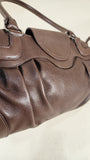 Salvatore Ferragamo Brown Leather Shoulder Bag - G0644