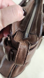 Salvatore Ferragamo Brown Leather Shoulder Bag - G0644
