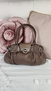 Salvatore Ferragamo Brown Leather Shoulder Bag - 3061