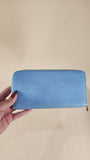 Loewe Blue Leather Long Zippy Wallet - G0072