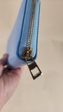 Loewe Blue Leather Long Zippy Wallet - G0072