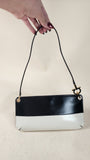 Salvatore Ferragamo Black & Beige Leather Shoulder Bag - 3064