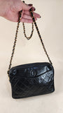 Chanel Matelasse Black Lambskin Chain Shoulder Bag - 3083