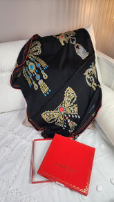 Cartier Must de Cartier Black Silk Scarf - 3070