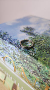 Cartier 18K White Gold Thick Band Ring - G0155