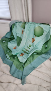 Bvlgari Green Giardino D'amore Scarf - 3129