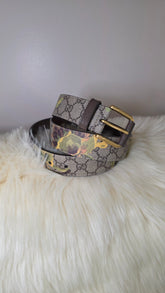 Gucci Blooms Brown Leather Belt - 0600