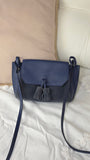 Longchamp Navy Leather/Suede Shoulder Bag - G0147