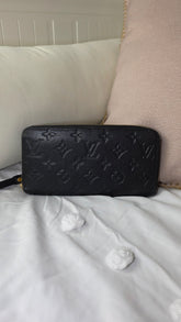 Louis Vuitton Monogram Empriente Black Leather Zippy Wallet - 3176