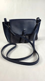 Longchamp Navy Leather/Suede Shoulder Bag - G0147