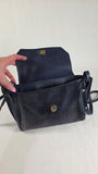 Longchamp Navy Leather/Suede Shoulder Bag - G0147