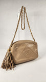 Chanel Beige Lambskin Mini Camera Bag - 3147
