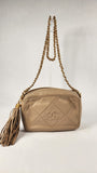 Chanel Beige Lambskin Mini Camera Bag - 3147