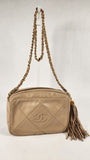 Chanel Beige Lambskin Mini Camera Bag - 3147